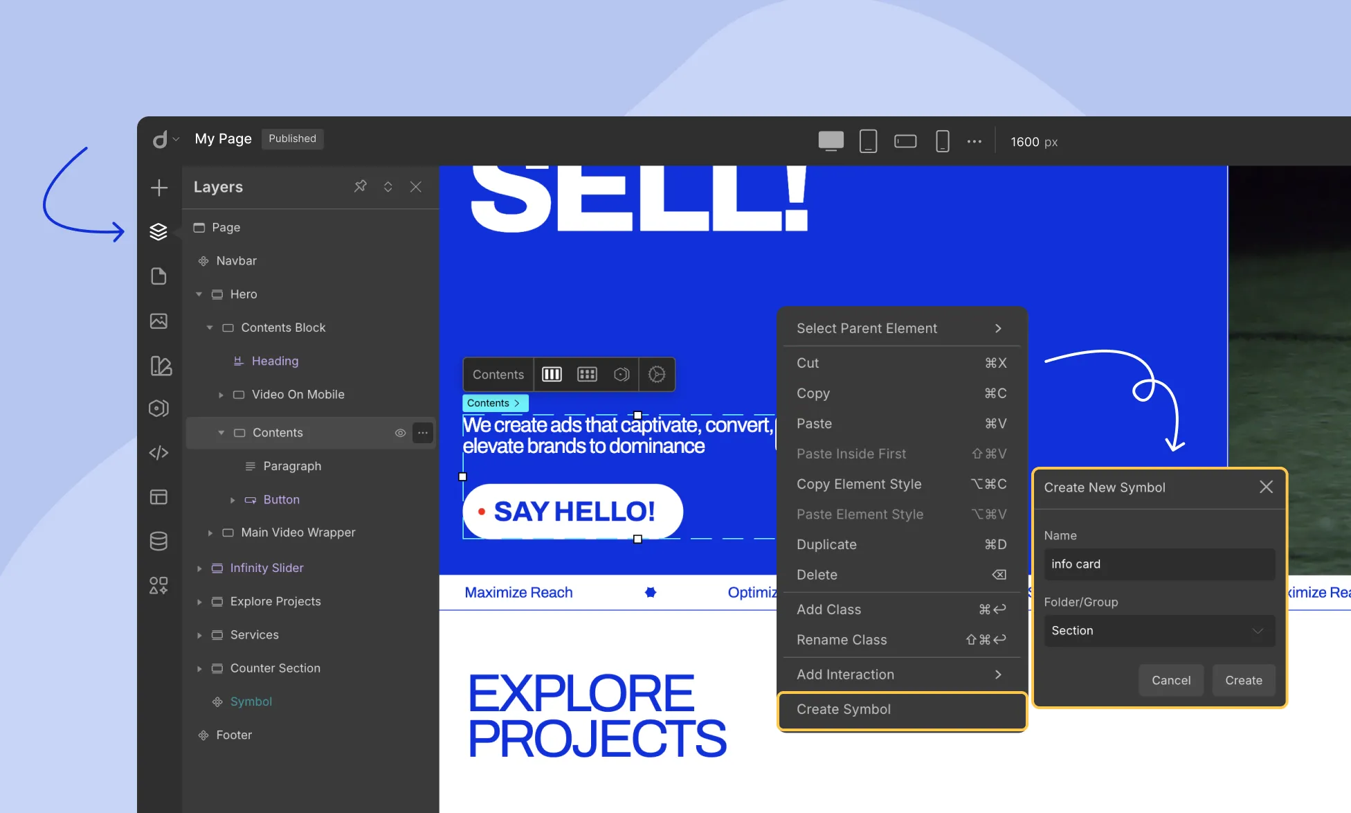 Creating a Symbol in Droip