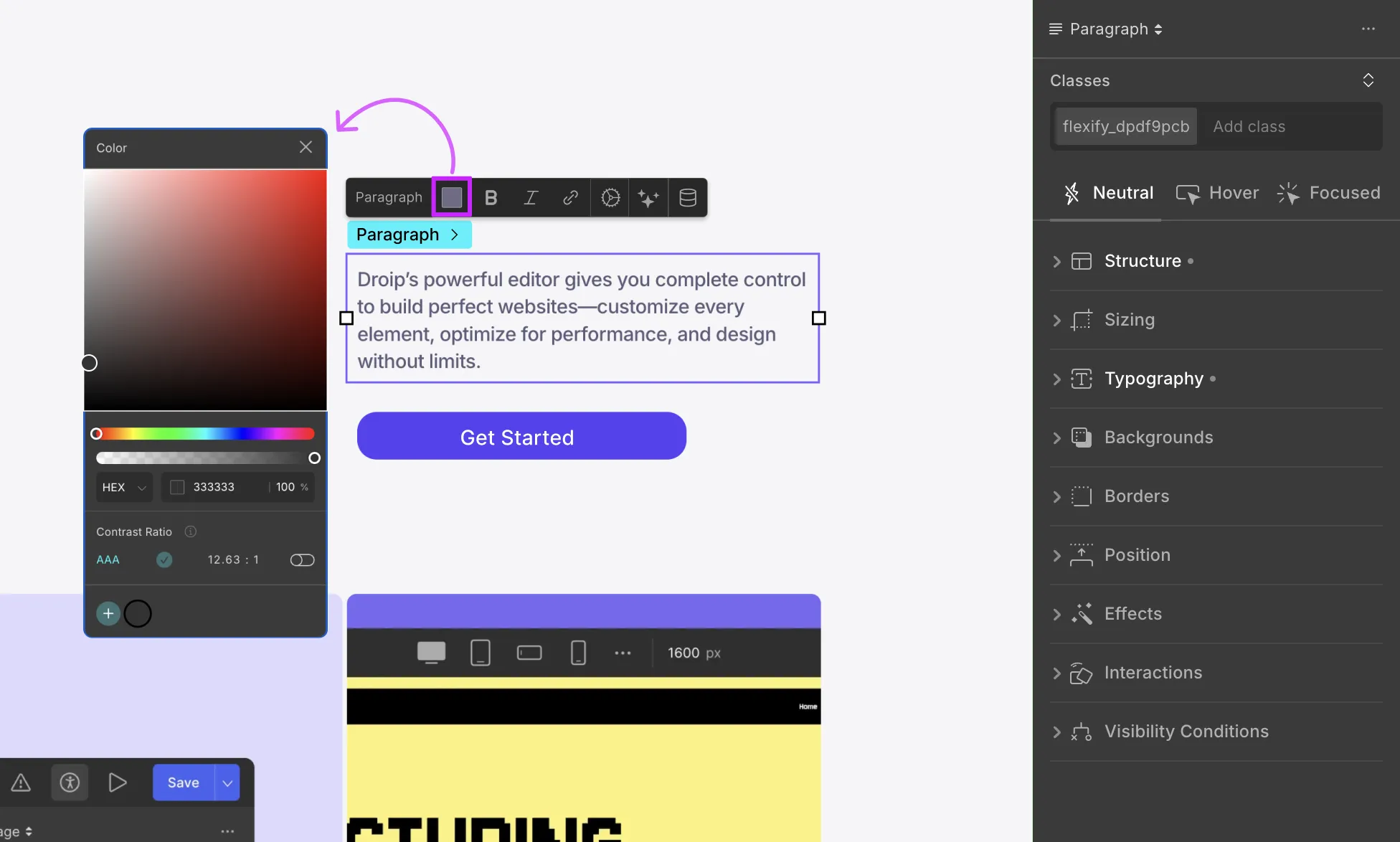 Paragraph Inline Editor