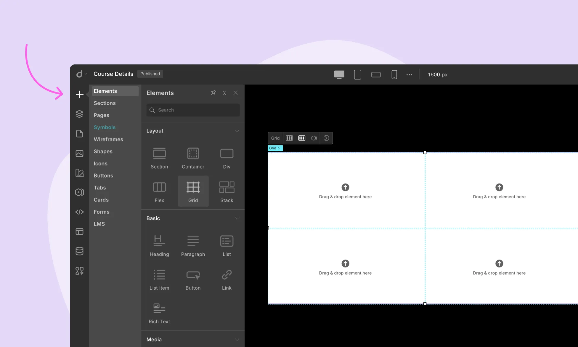 Adding Elements to a Grid