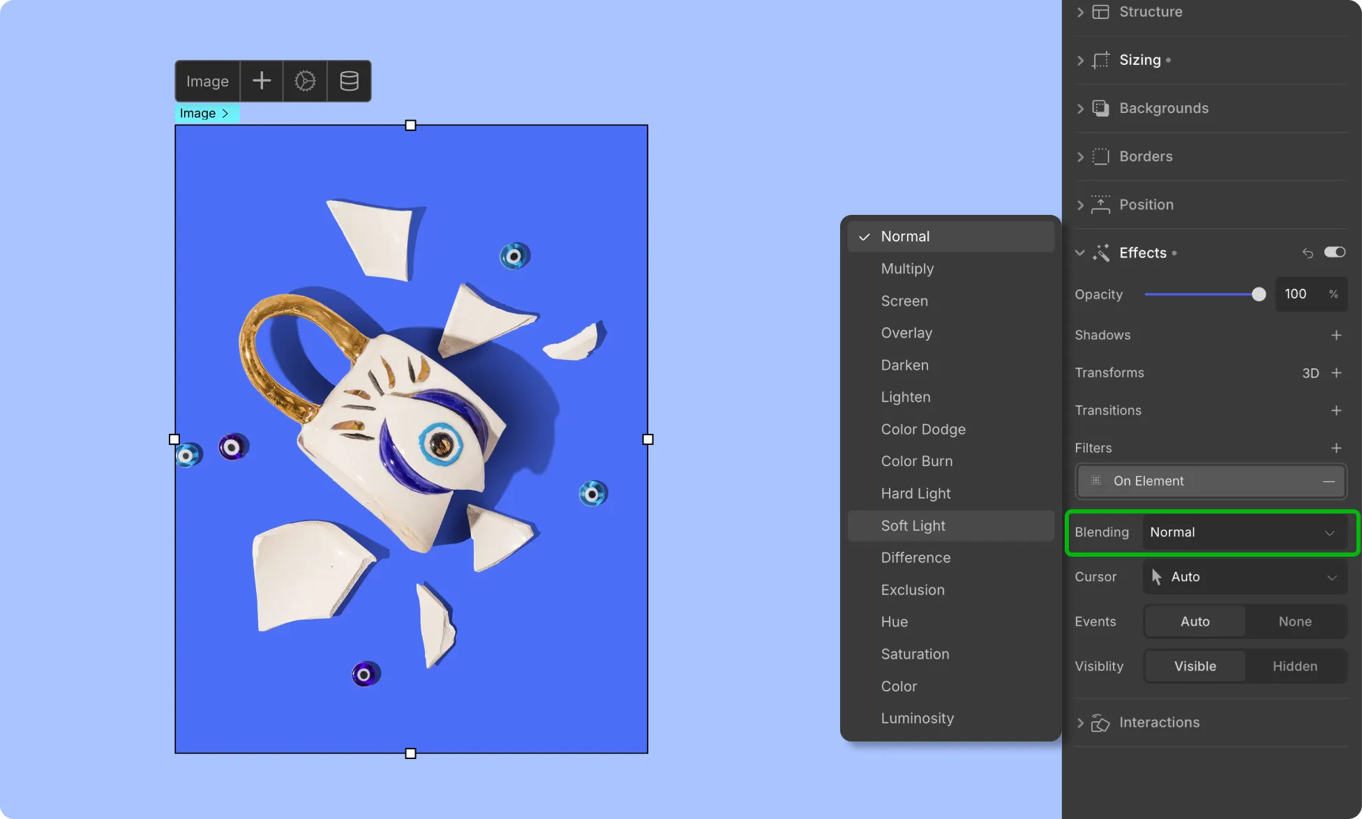 Blending Modes in Droip