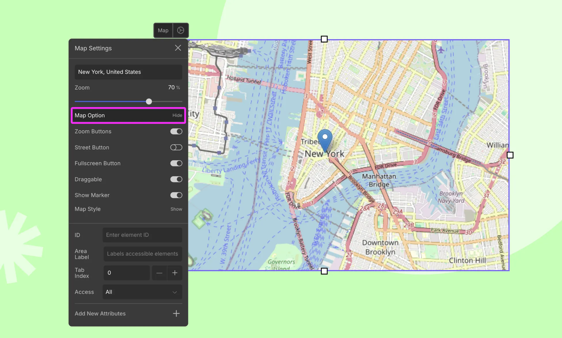 Map Option in Droip