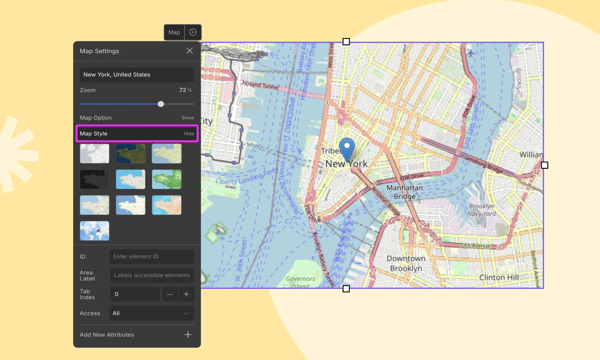 Map style in Droip