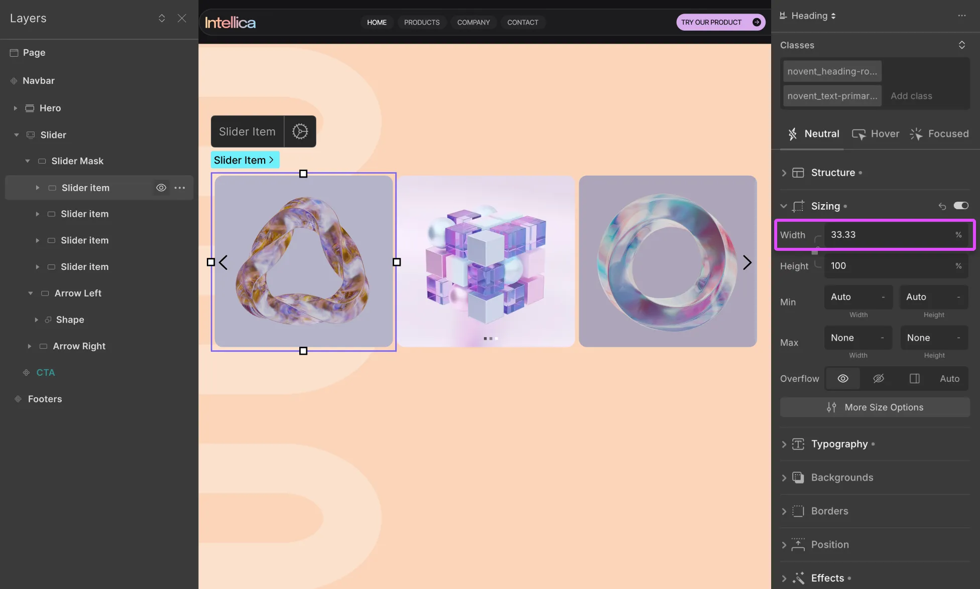 Create a Carousel Layout