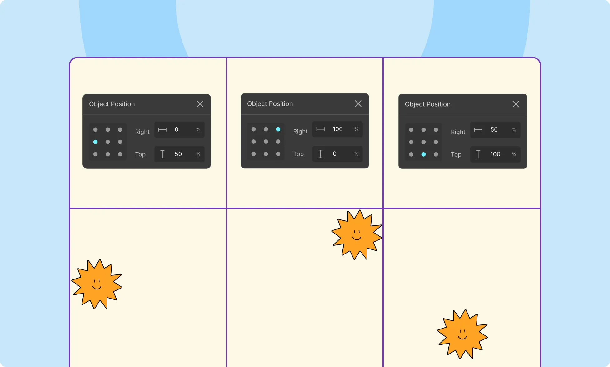 Grid Toggle to set the Object Position