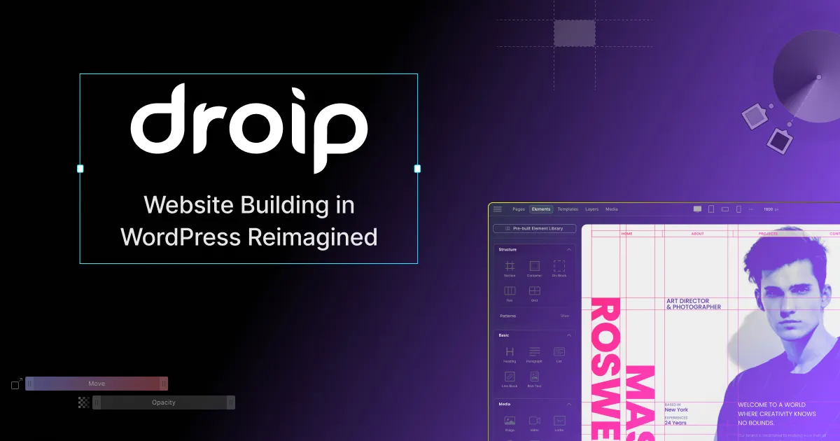 Droip - No-Code website builder for WordPress | 50% OFF (Ends March 10, 2025)