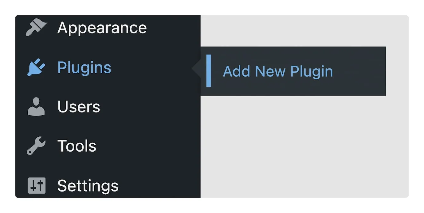 WP Admin Dashboard - Add New Plugin