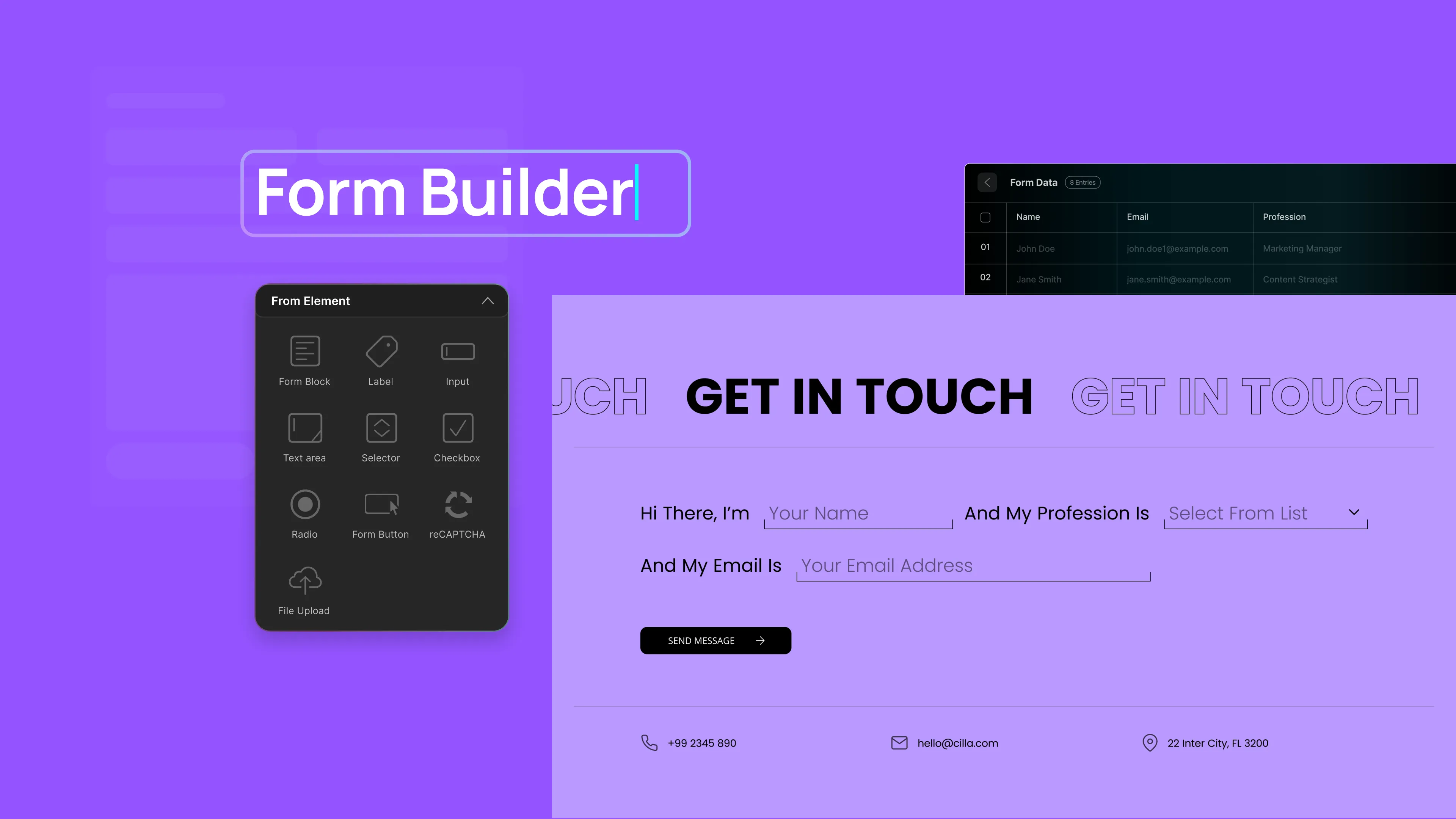 Intuitive Form Builder With Data Manager