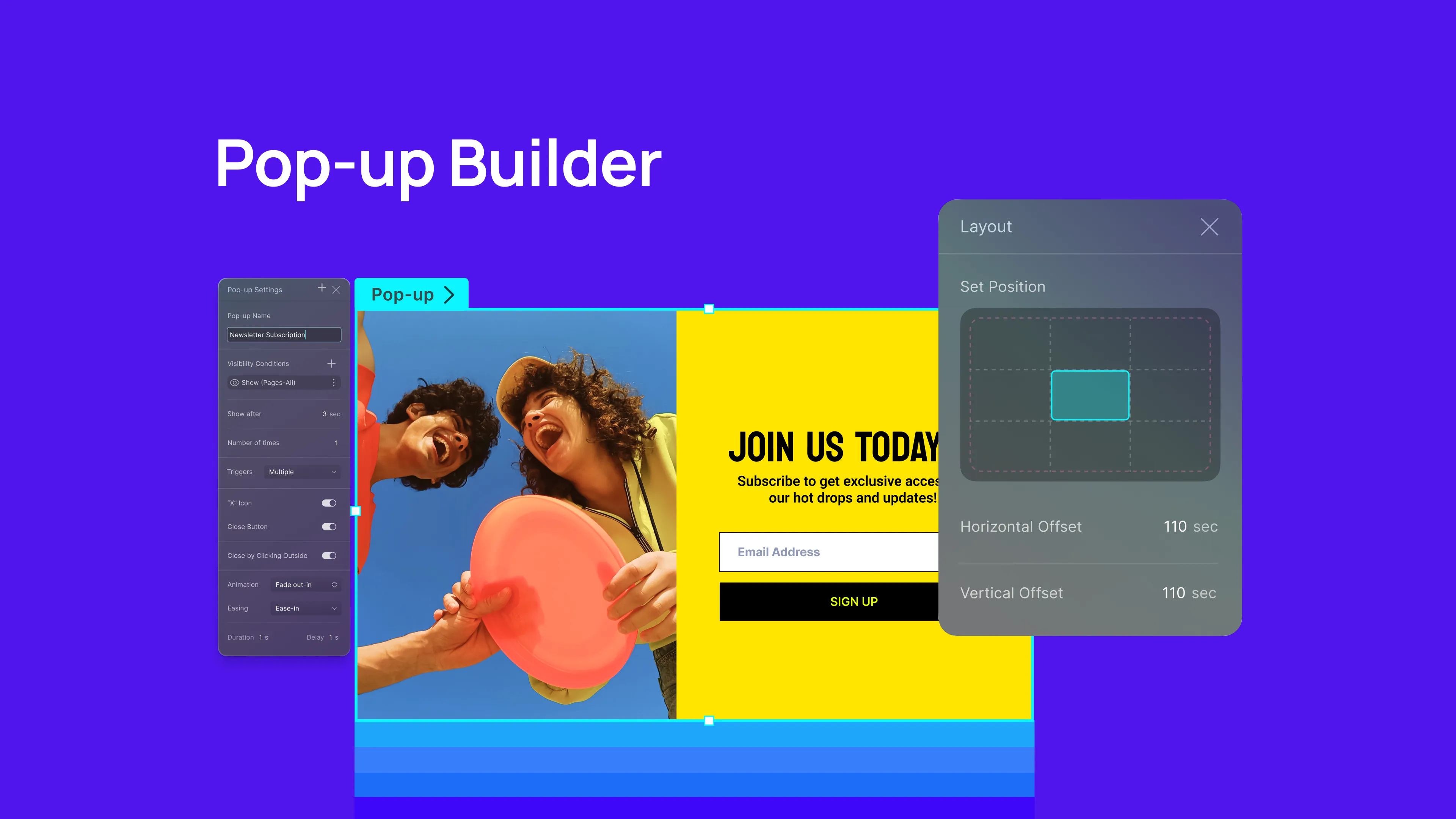 Powerful Pop-up Builder