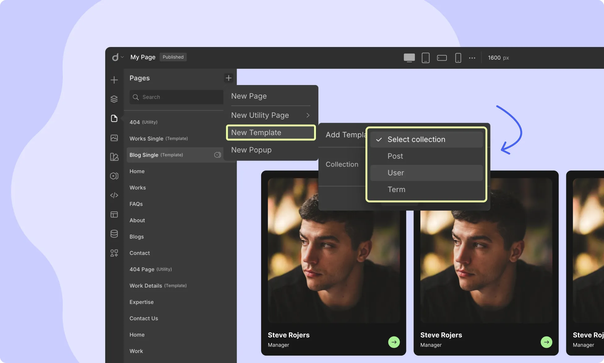 Step 1: Create a New Template for Single Users