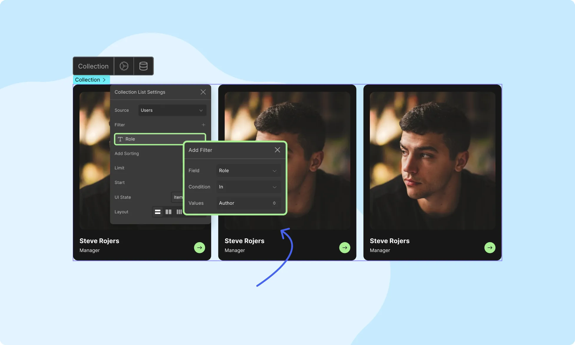 Create a Dynamic User List