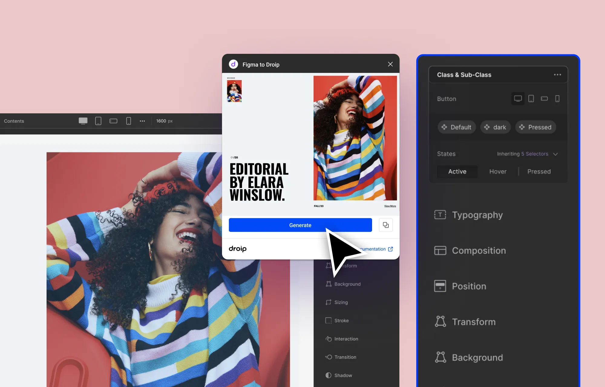 Implement Website Redesign With Figma to Droip Tool and Extensive Customization Options