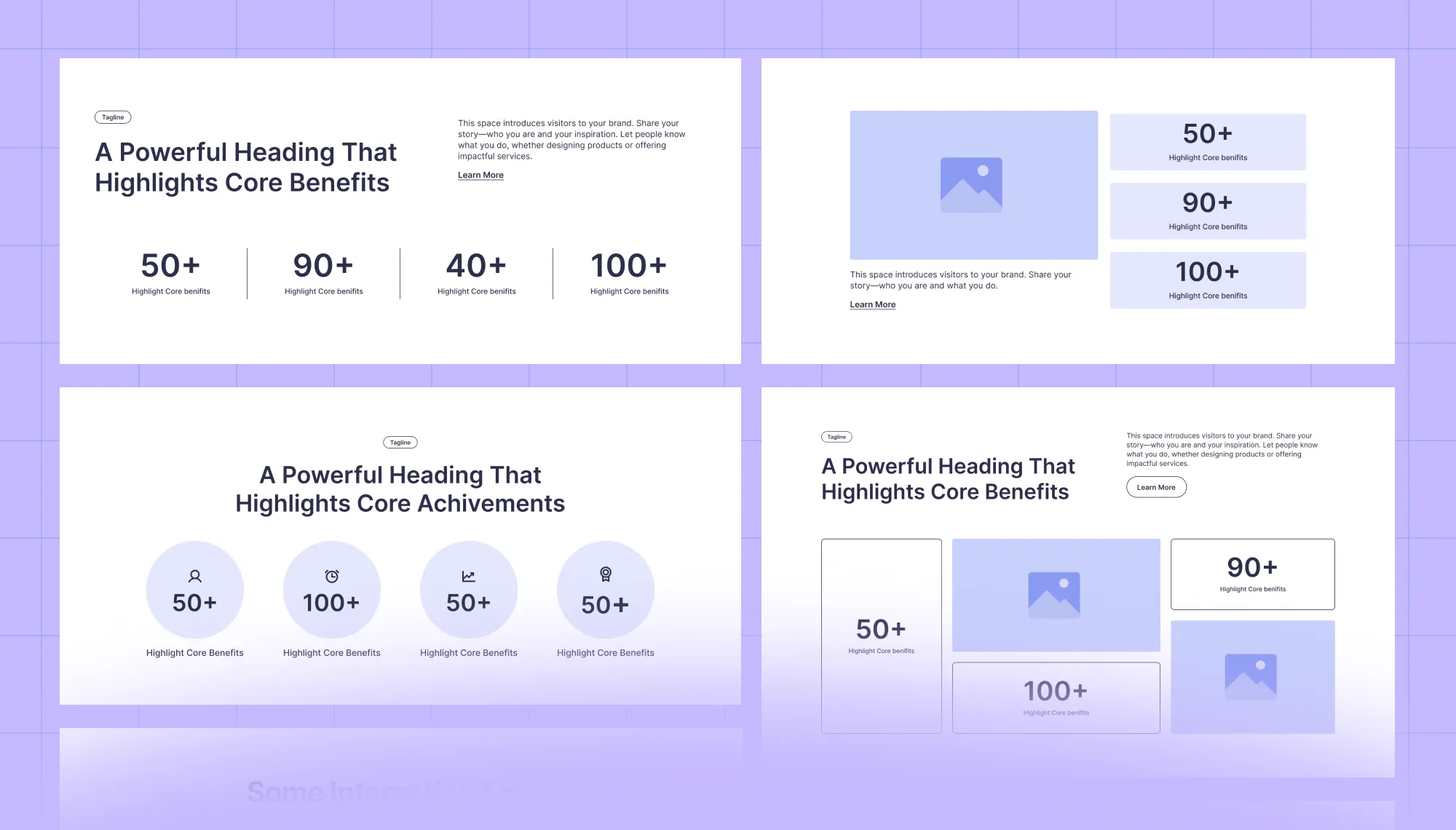 Achievements/Stats Wireframes