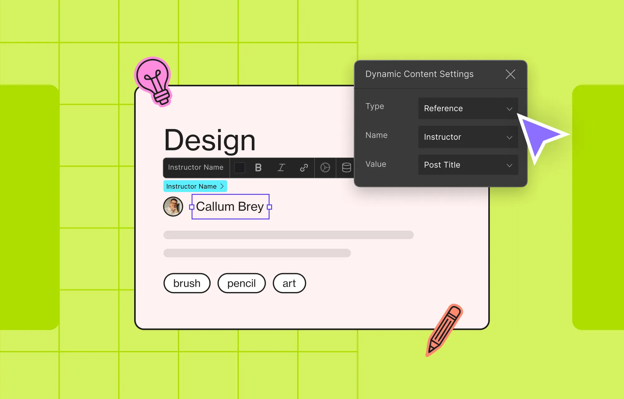 Display Single Reference Content Dynamically