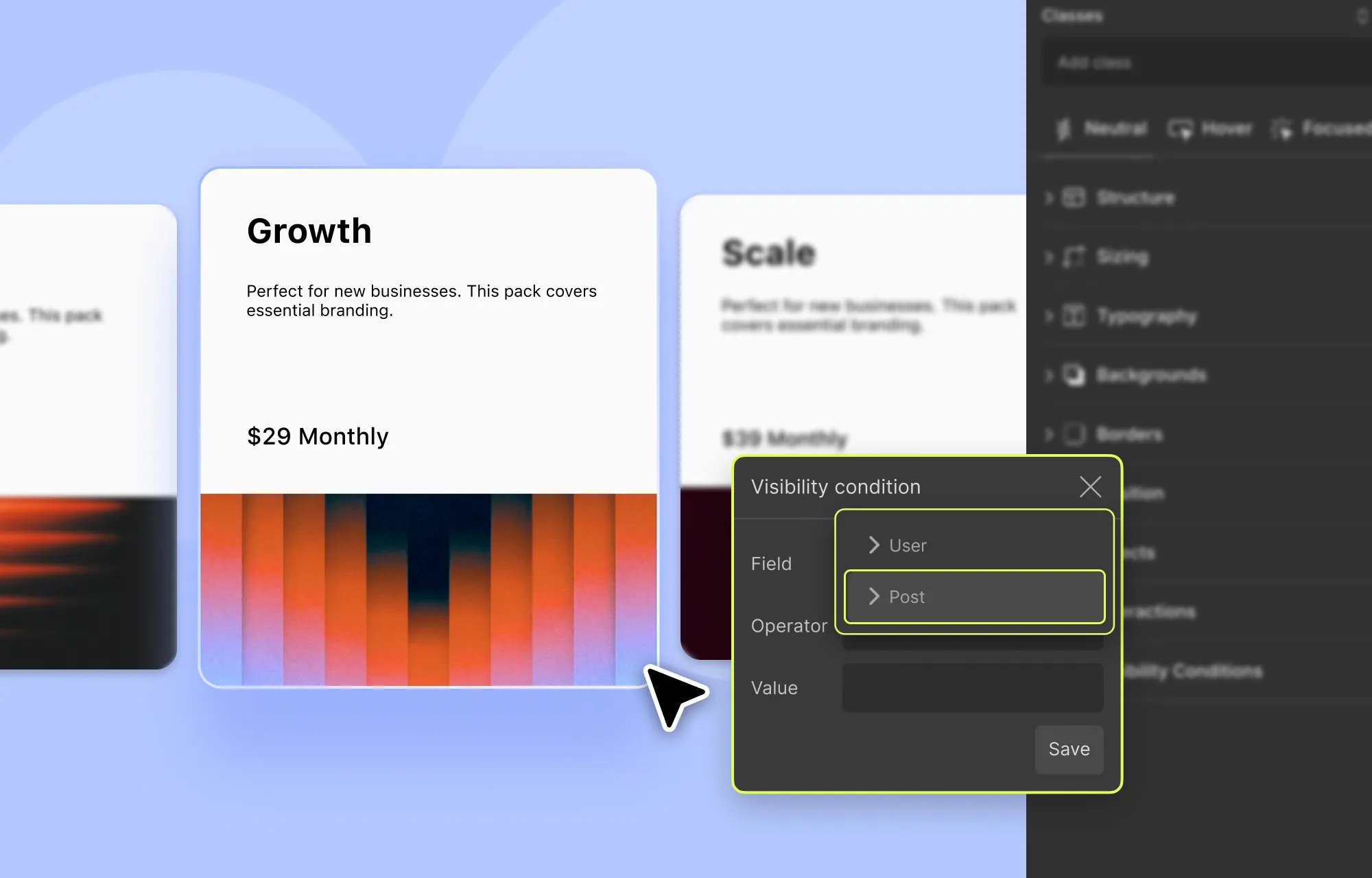 Applying Visibility Conditions to Dynamic Content
