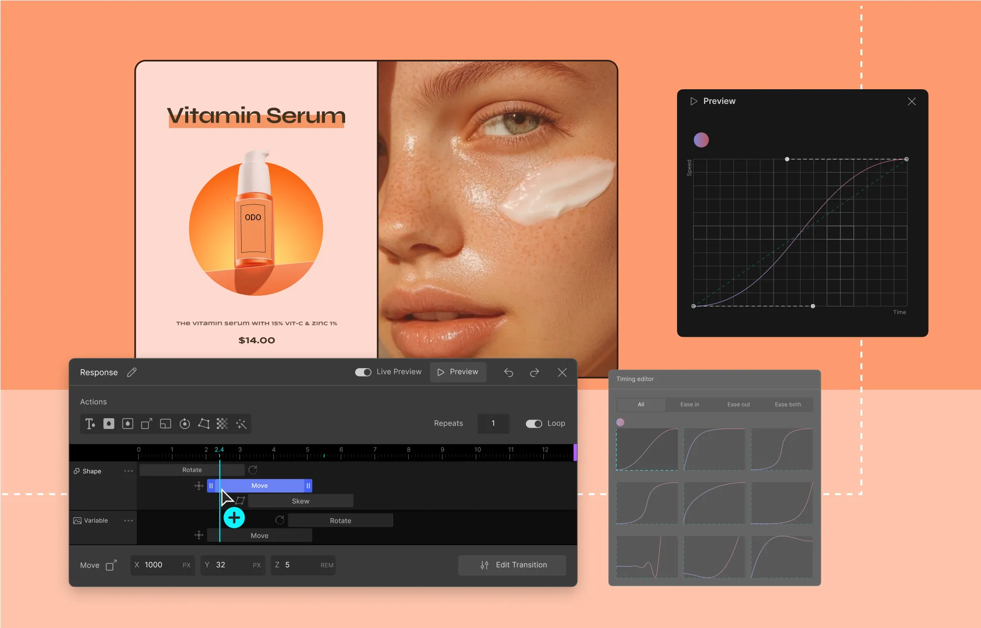 Visually Add Interactions and Animations