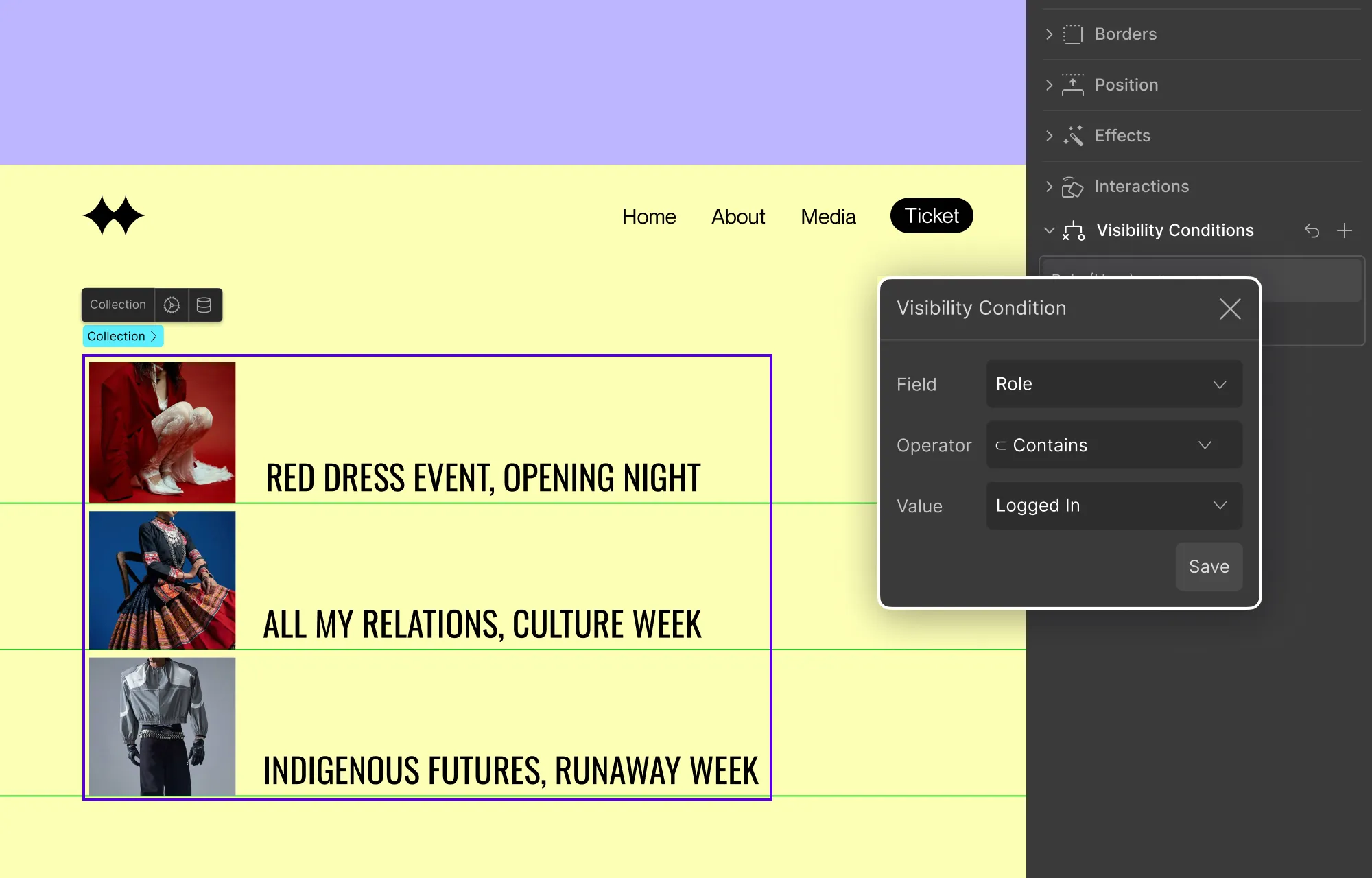 Applying Visibility Conditions to Gated Content