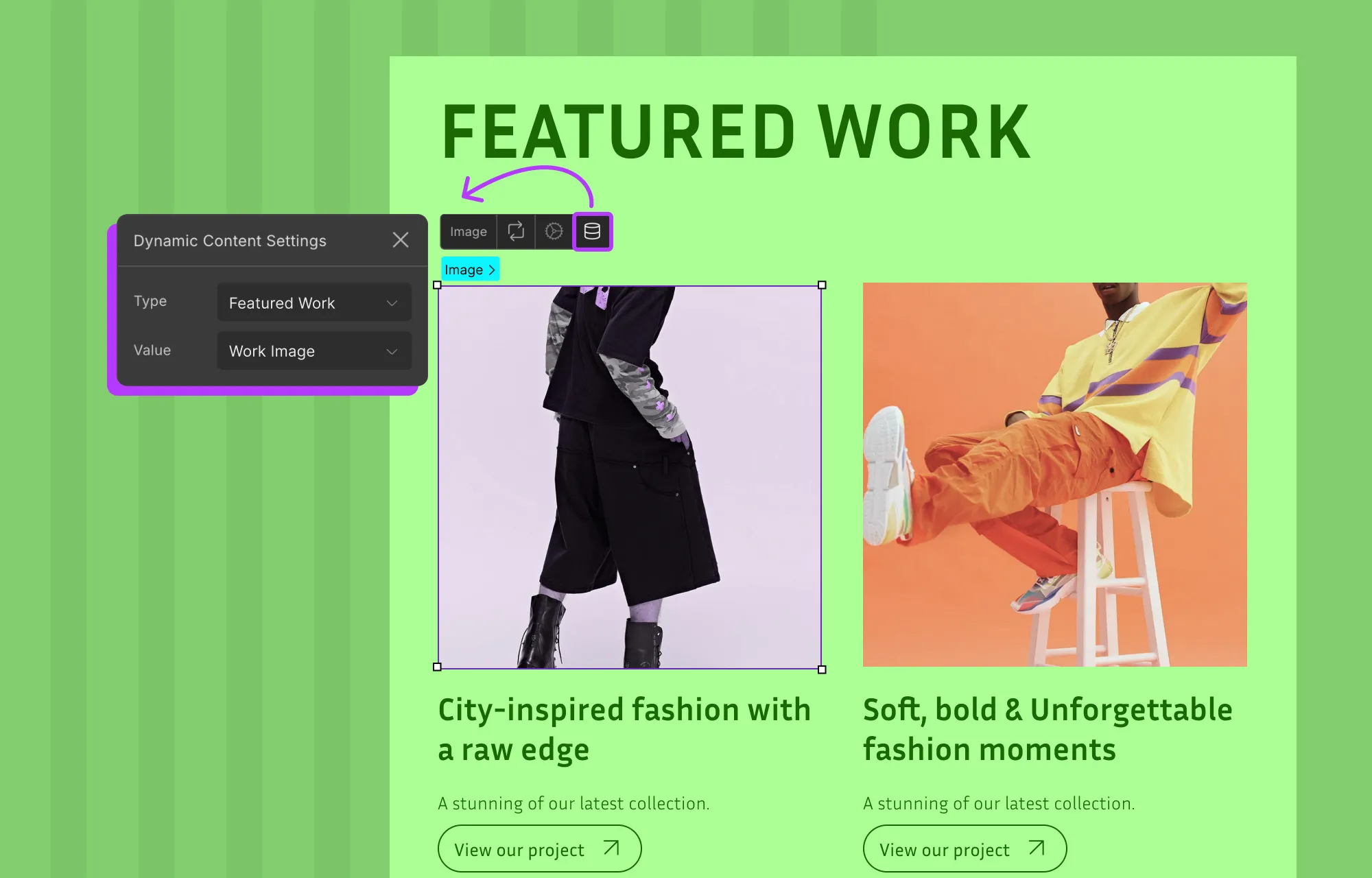 Connect Collection Element to a Collection Field