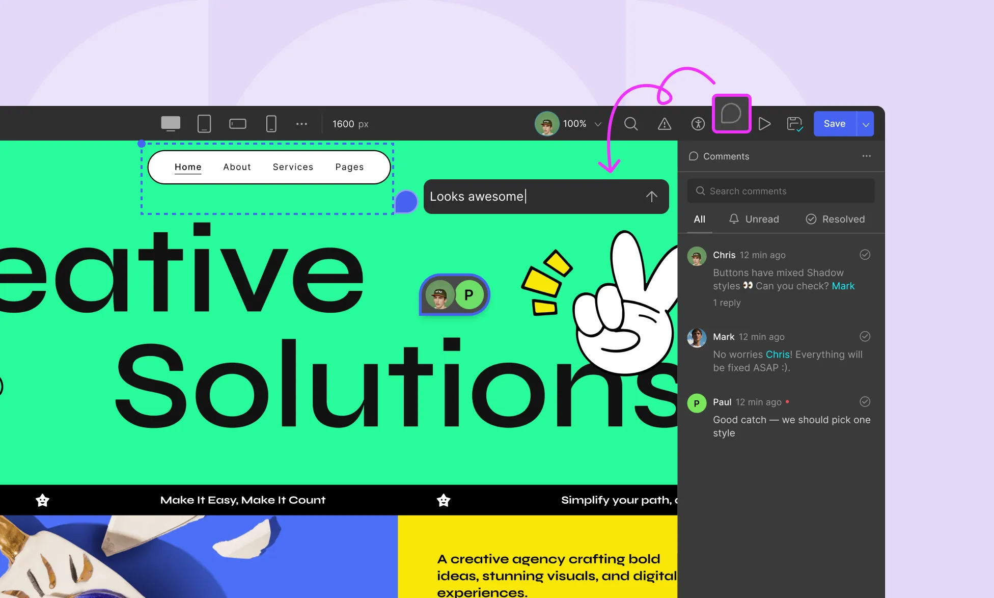 How to Add a Comment in Droip