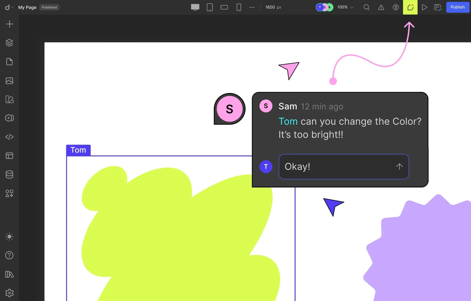 Share Feedback Directly Using In-Canvas Comments