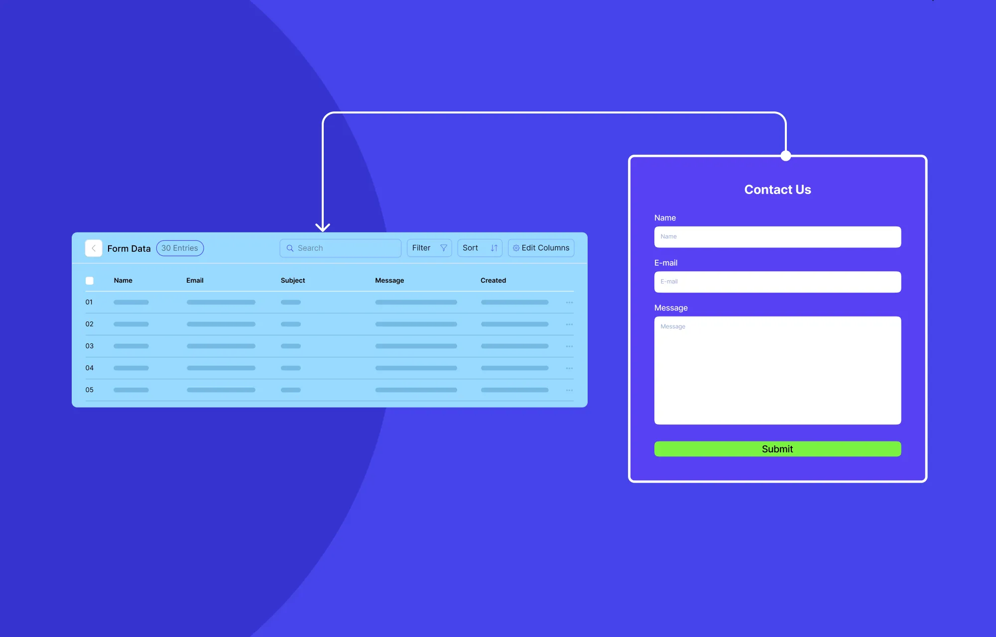 Visually Build Forms & Manage Form Data Natively