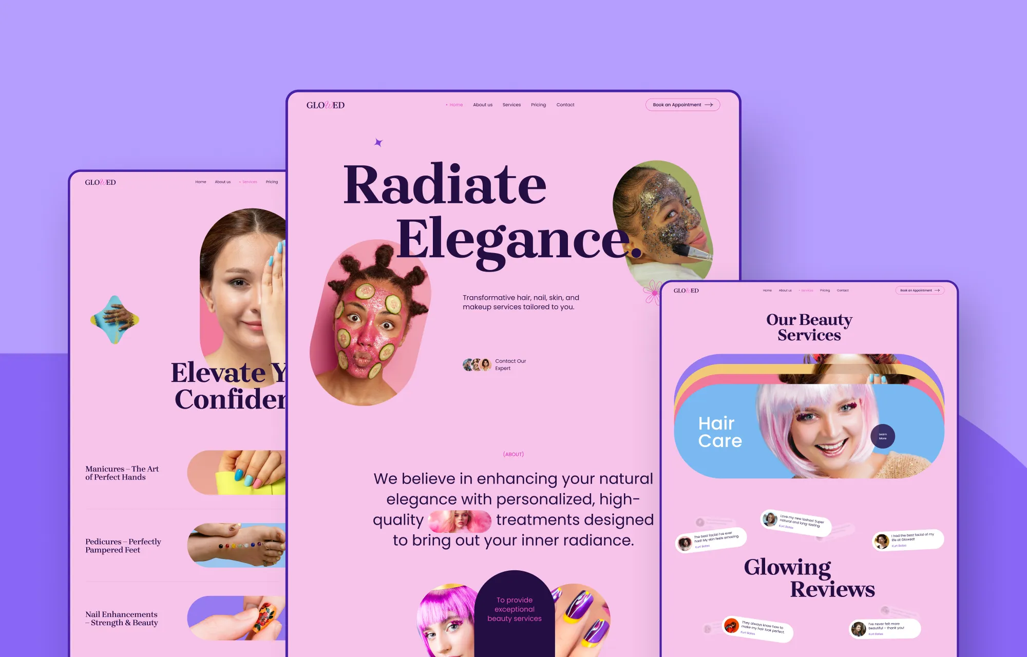 Glowed Beauty and Spa WordPress Theme