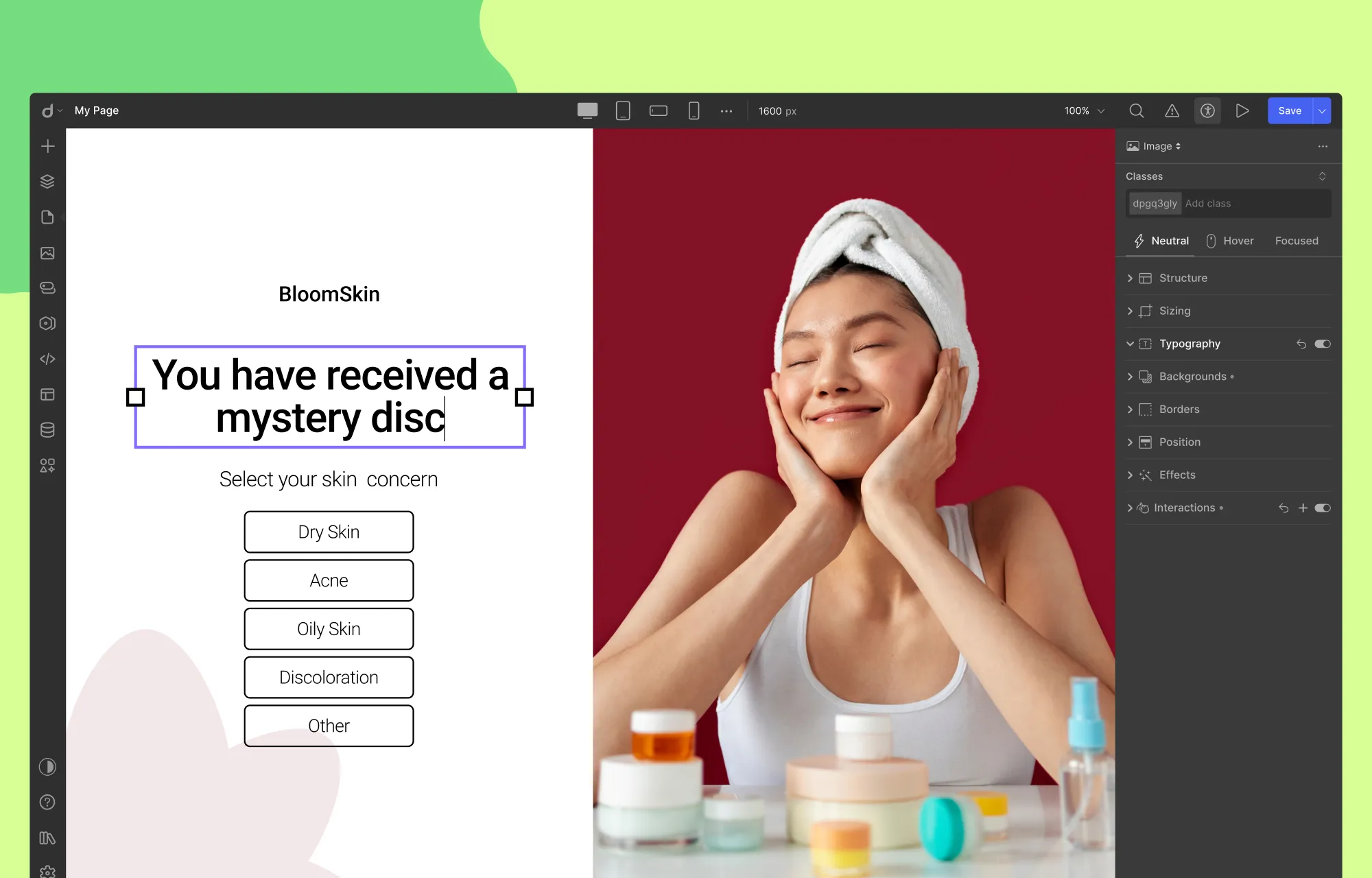 Step 4: Add Content to Your Splash Page